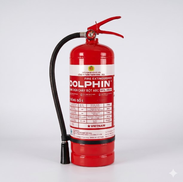 Bình Chữa Cháy Bột ABC Dolphin 4KG (DPA-ABC4) Bộ Công An